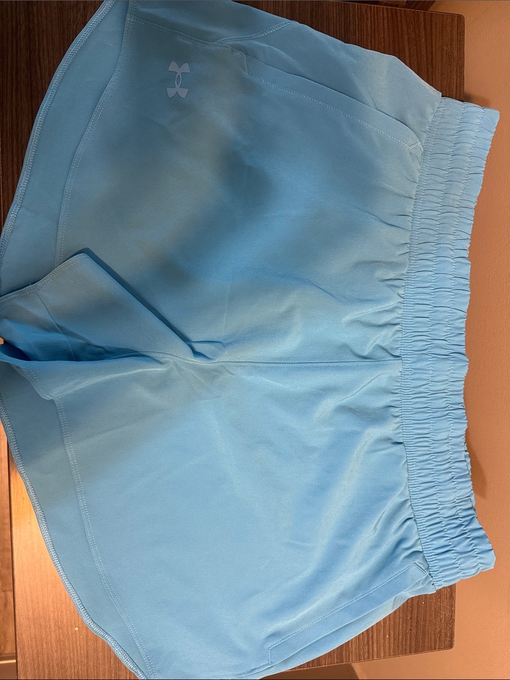 Under Armour Women's Sky Blue Performance Athletic Shorts